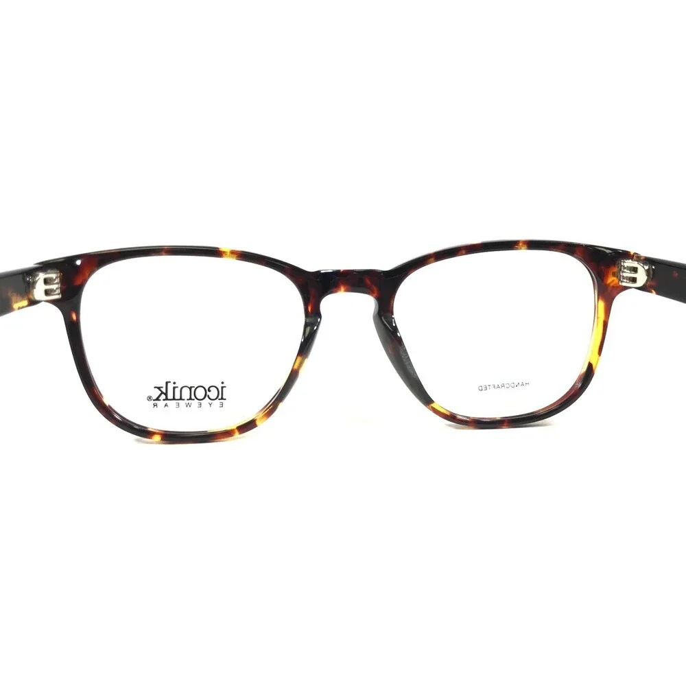 Iconik Eyeglasses Frames Kaylen C02 Brown Tortoise Square Full Rim 49-19-145